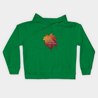 Autumn leaf - To make a wish Kids Hoodie